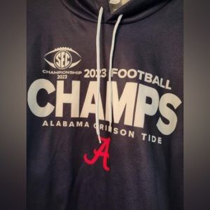 Men’s 2023 SEC Alabama Crimson Tide champions hoodie. No tags. Never worn.